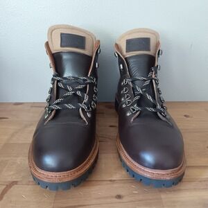 Allen Edmonds Whistler Boots Mens 13 D Brown Leather Shearling 8863 NWB